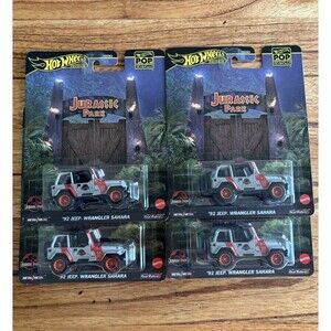 2025 HOT WHEELS POP CULTURE '92 JEEP WRANGLER SAHARA JURASSIC PARK PREMIUM 4